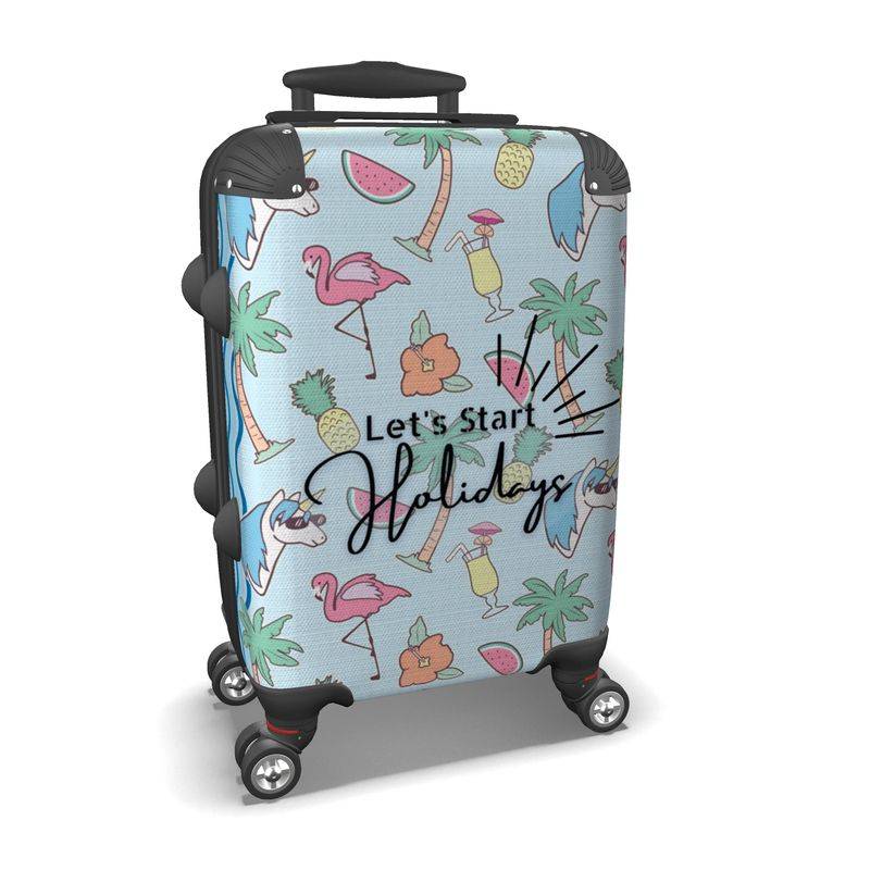Marko CF Unisex Cool Unicorn Spinner Wheel Luggage Fun Suitcase